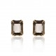 Brinco Claudia Arbex Blue Edition Ponteira Cristal Ouro Vintage