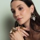 Brinco Camila Klein Memories Conceito Strass Ouro Velho