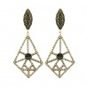 Brinco T.Arrigoni Ariel Longo Ouro Vintage 