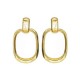 Brinco Fane's Pedra Natural Citrino Dourado