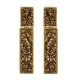 Brinco Fane's Pedra Drusa Bronze Metal Dourado 