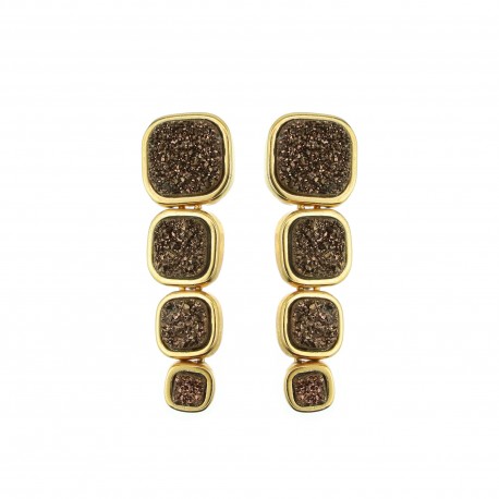 Brinco Fane's Drusa Bronze Dourado 