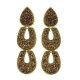 Brinco Fane's Drusa Bronze Dourado 