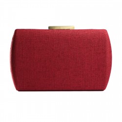 Bolsa Empório MP Clutch Linho Vermelha 
