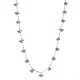 Colar Claudia Arbex Almare Longo Penca Cristais Ouro Vintage
