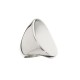 Anel Class MC Metal Oval Liso Prata 