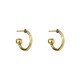 Brinco Nádia Gimenes Classics Meia Argola Pequeno Ouro Vintage