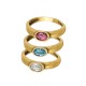 Anel Camila Klein O Nosso Jardim Maria José Kit Oval Ouro Velho