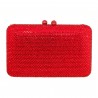 Bolsa Serpui Clutch Festas Cristais Ruby