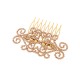 Presilha Pente Maria Chic Acessórios Curves Cristais Dourado