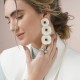 Brinco Camila Klein Nosso Jardim Sebastiana Textura Prata Velho
