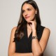 Pulseira Camila Klein Adubar Retângulo Cristal Lima Grafite