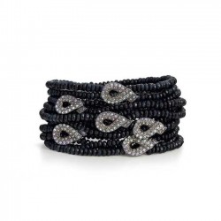 Pulseira Camila Klein Jumieges Kit Pedras Prata Velho