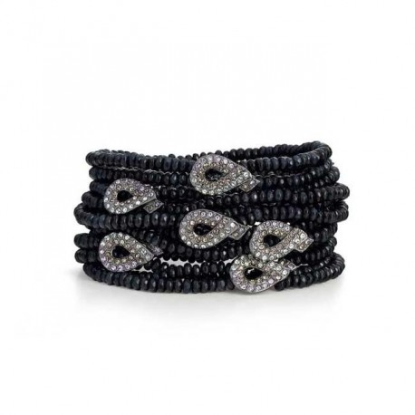 Pulseira Camila Klein Jumieges Kit Pedras Prata Velho