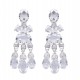 Brinco Claudia Arbex Fine Jewelry Pingentes Cristais Prata