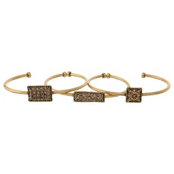 Bracelete Nádia Gimenes Octo Kit Delicado Ouro Vintage