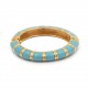 Pulseira Rosana Bernardes Candy Esmaltada Azul Turquesa Dourada