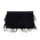 Bolsa Empório MP Clutch Plumas Preta