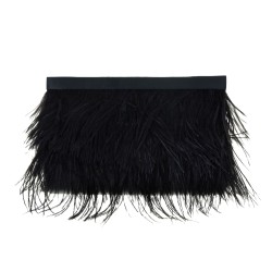 Bolsa Empório MP Clutch Plumas Preta