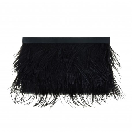 Bolsa Empório MP Clutch Plumas Preta