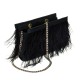 Bolsa Empório MP Clutch Plumas Preta