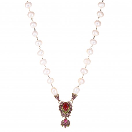 Colar Claudia Arbex Liz Pérolas Ouro Vintage