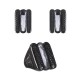 Conjunto Fane's Cristal Zircônia Metal Preto