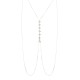 Colar Body Chain Maria Chic Acessórios Corrente Delicado Prata