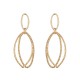 Brinco Class MC Argolado Metal Trabalhado Dourado