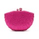 Bolsa Isla Clutch Concha Cristais Pink