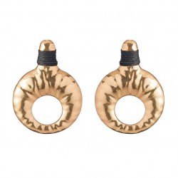 Brinco Camila Klein Memories Argolado Metal Ouro Velho