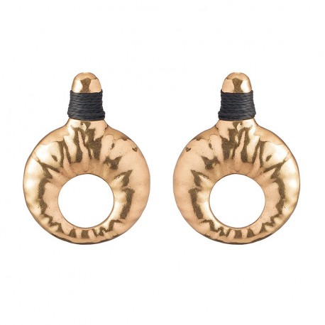 Brinco Camila Klein Memories Argolado Metal Ouro Velho