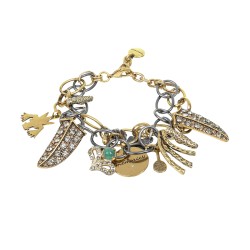 Pulseira Camila Klein Upcycling Exclusive Ouro Velho e Grafite