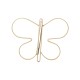 Broche Luiza Rogi Bell Borboleta Metal Ouro Envelhecida