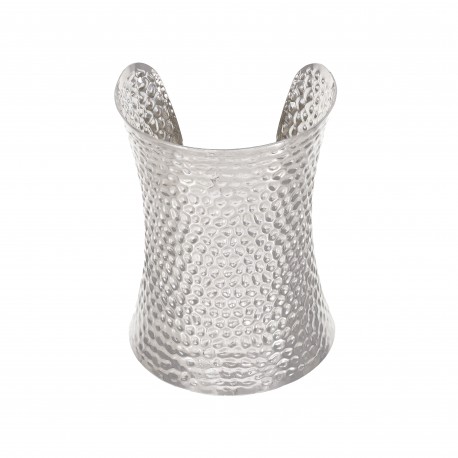 Bracelete Maria Chic Acessórios Maxi Metal Prata