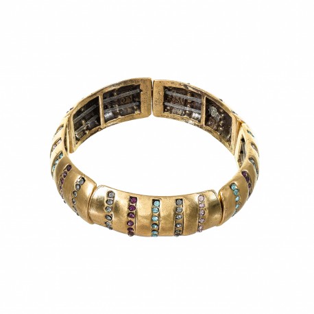 Pulseira Camila Klein Memories Gomos Cristais Ouro Velho