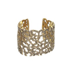 Pulseira T.Arrigoni Chery Bracelete Cristais Ouro Vintage