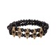 Pulseira Claudia Arbex Cassandre Cristais Facetados Ouro Vintage