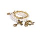 Pulseira Camila Klein Rosa Wagner Trio Ouro Velho