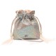 Bolsa Isla Bucket 20´S Malha Holográfica Prata