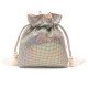 Bolsa Isla Bucket 20´S Malha Holográfica Prata