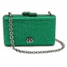 Bolsa Isla Clutch Eva Cristais Verde