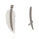 Brinco Camila Klein Bothânica Ear Cuff Prata Velho