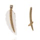 Brinco Camila Klein Bothânica Ear Cuff Ouro Velho