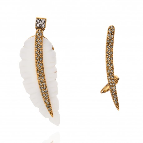 Brinco Camila Klein Bothânica Ear Cuff Ouro Velho