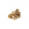 Anel Claudia Arbex Matrix Cristais Ouro Vintage