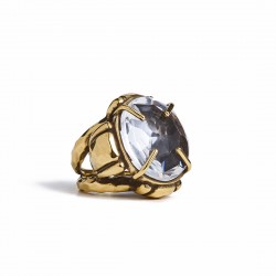 Anel Camila Klein Memories Oval Ouro Velho