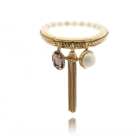 Pulseira Estela Geromini Kublai Pérola Ouro