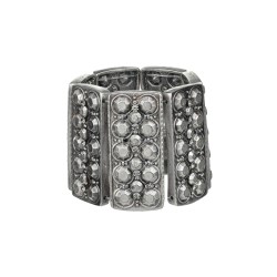 Pulseira Flávia Caldeira Metal Prata Envelhecido