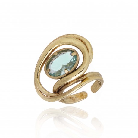 Anel Claudia Arbex Minimal Ouro Vinatage